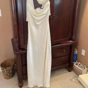Abercrombie & Fitch Cream Maxi Dress